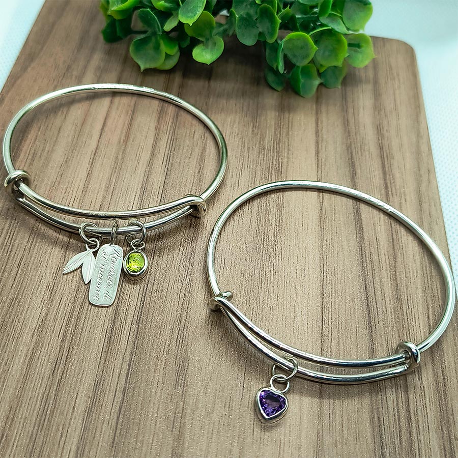 Braceletes em prata 950